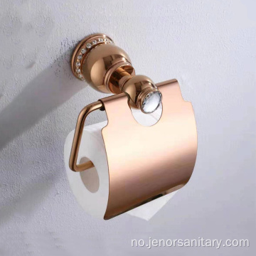 Ny messing Rose Gold Toilet Paper Holder